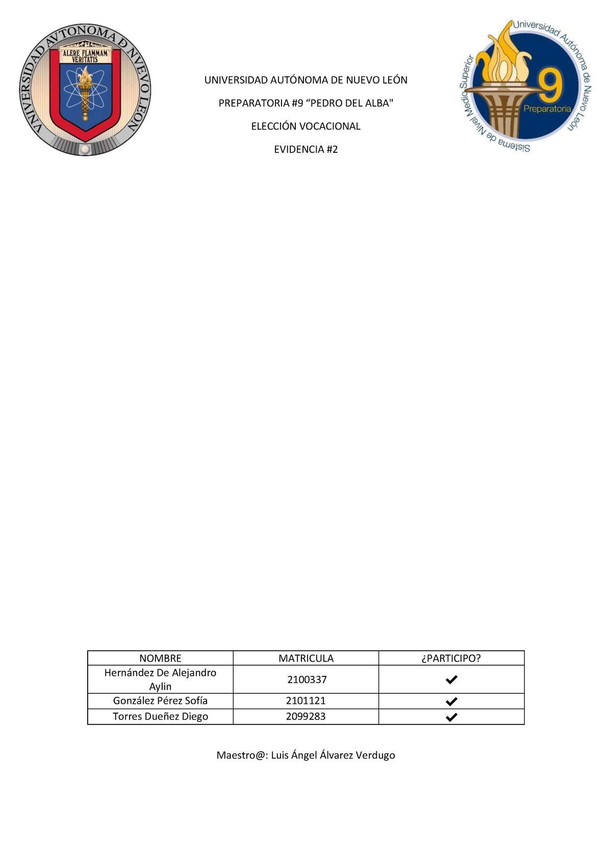 EV2 E11 Elecc Voc - Hhhhhhhhhhhhhhhh - UNIVERSIDAD AUT”NOMA DE NUEVO LE ...