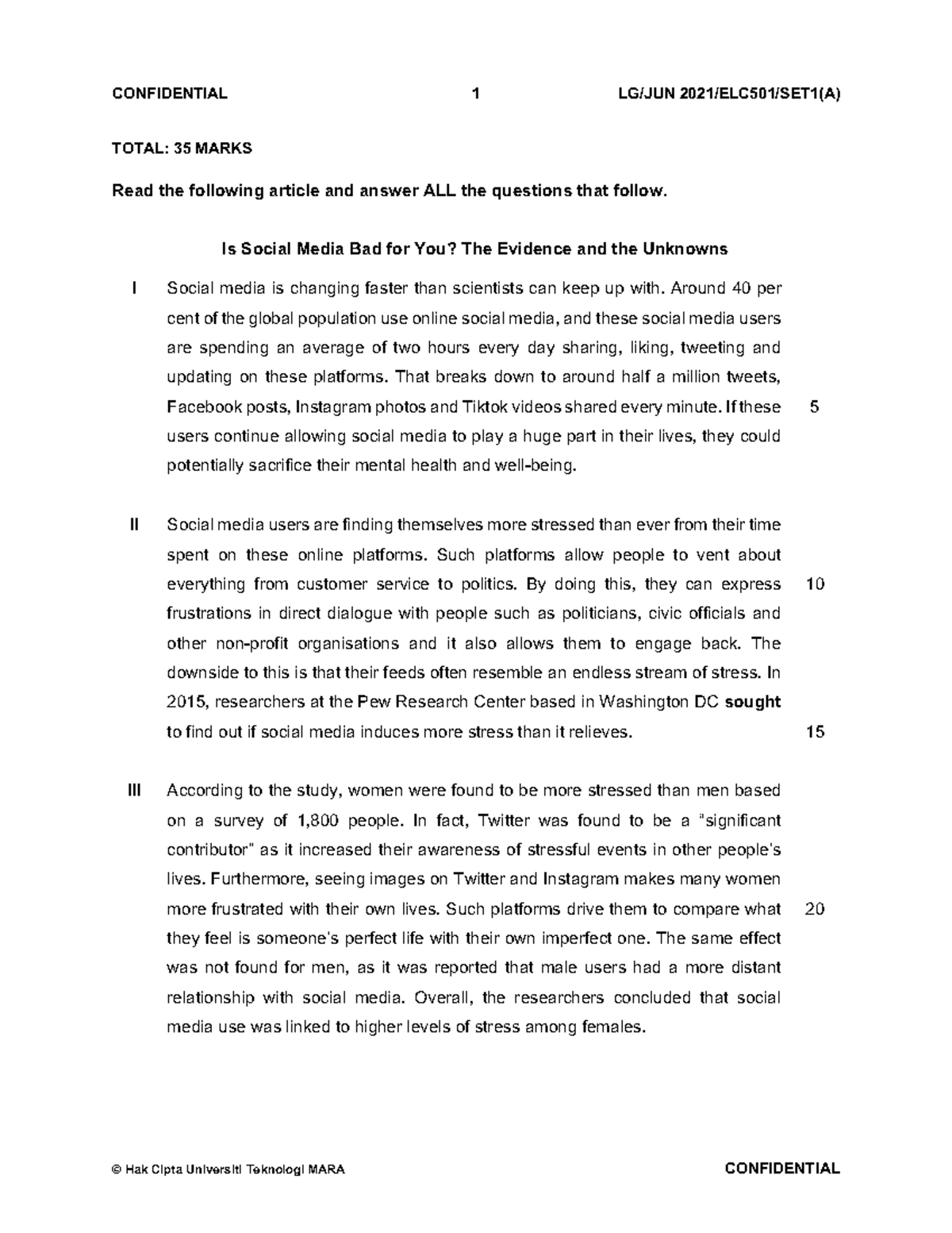Reflective paper total 35 marks read the following article and 