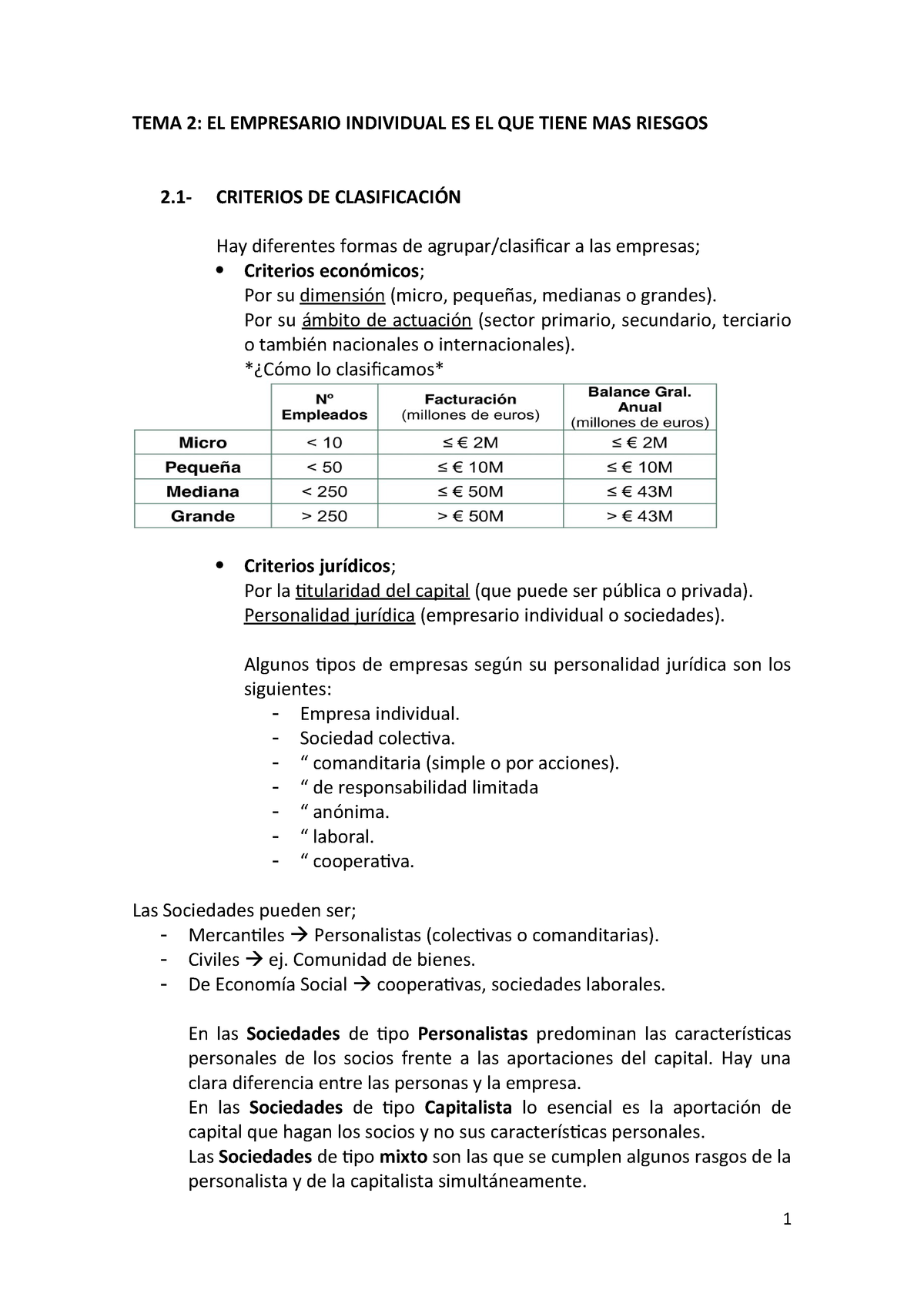 Tema 2 Empresa Apuntes 2 Uniovi Studocu