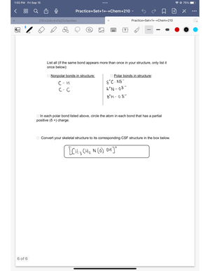 Quiz from Lecture 1 - Google Docs - Propose structural formulas for ...