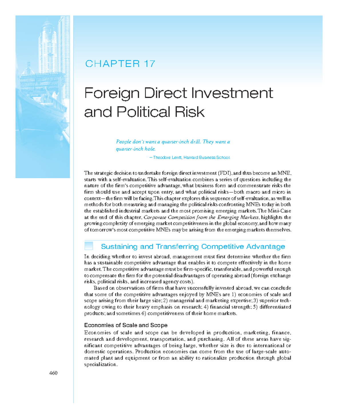 Multifunctional Finance Management-121 - 460 Foreign Direct Investment ...