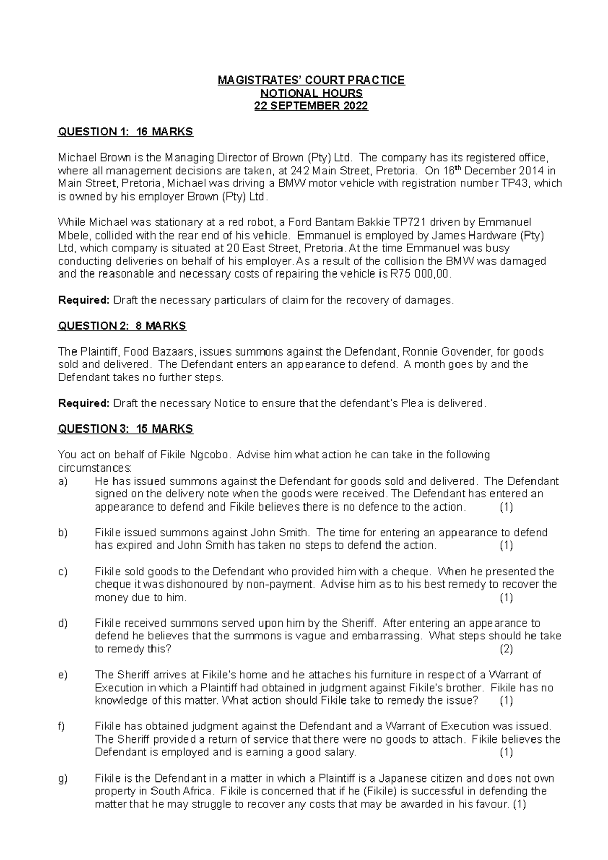 MCP Notional 22092022 Magistrates Court Practice MAGISTRATES’ COURT