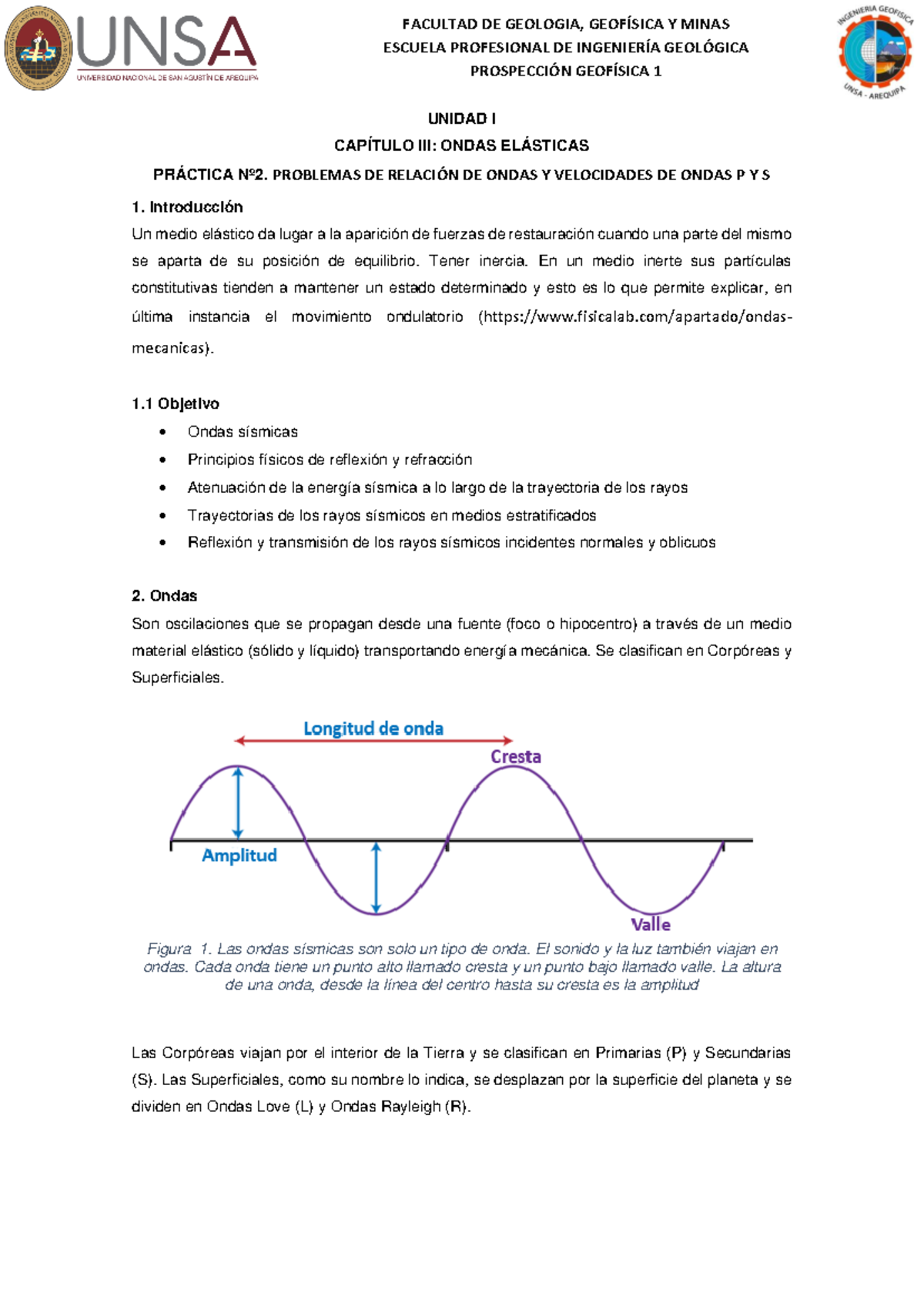Práctica 2 Problemas DE Relación DE Ondas Y Velocidades DE Ondas P Y S ...