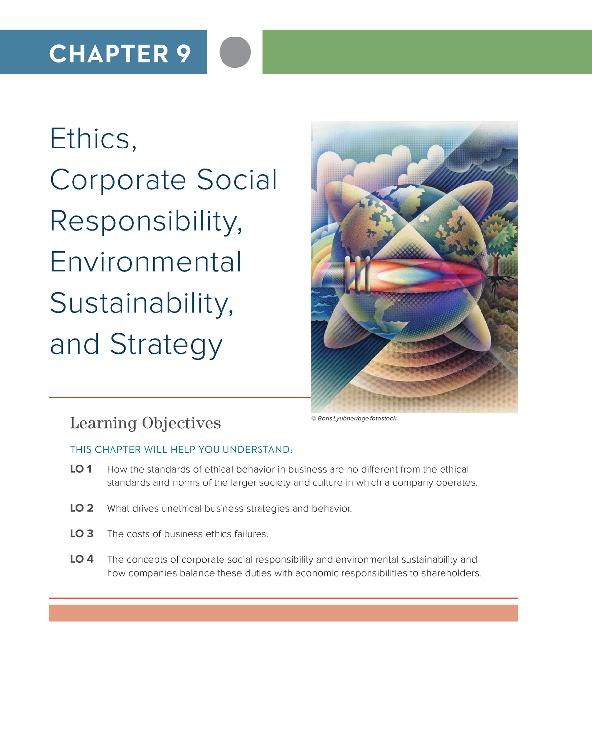 9 Ethics, Corporate Social Responsibility, Environmental Sustainability