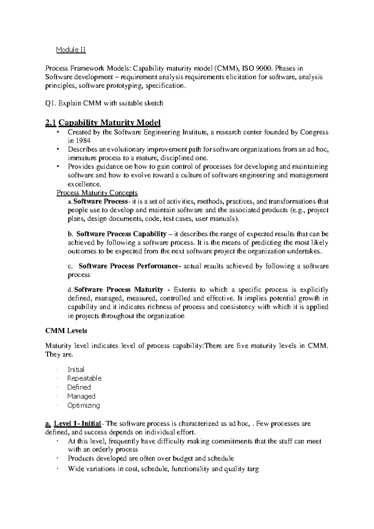 Software Engineering and Project Management module 2 - Module II ...