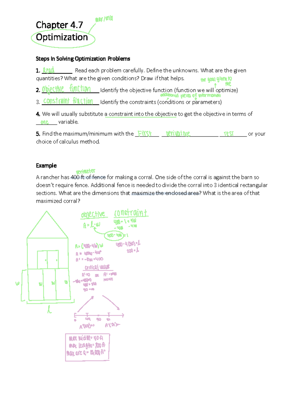 Math lesson 4 - martinez - Chapter 4. 7 Optimization Steps In Solving ...