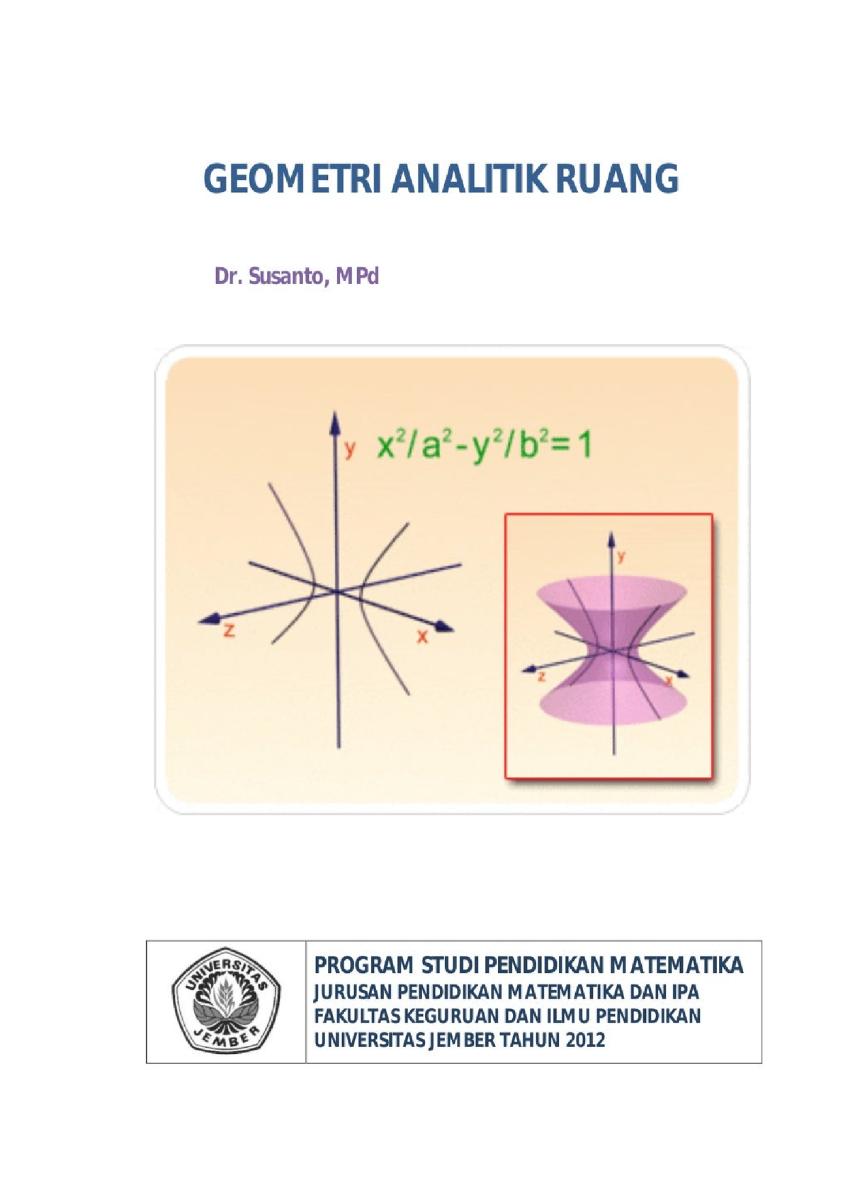 Geometri Analitik Ruang 58520360 - Mata Kuliah Pilihan - Studocu