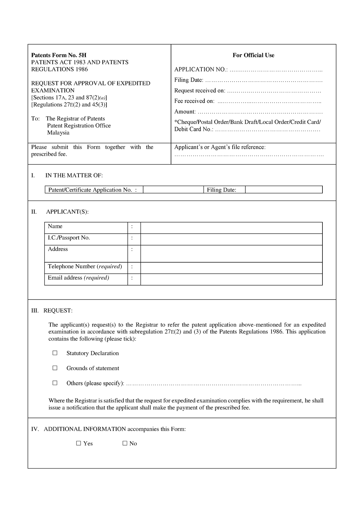 17.Patents Form No. 5H - 17.Patents Form No. 5H17.Patents Form No. 5H17 ...