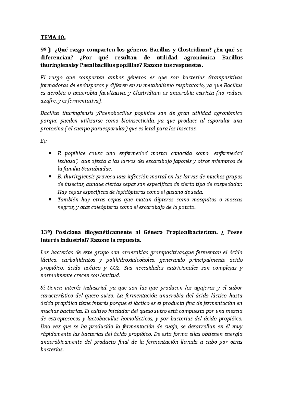 Examen 21 Mayo, Preguntas Y Respuestas - TEMA 10. 9º ) ¿Qué Rasgo ...