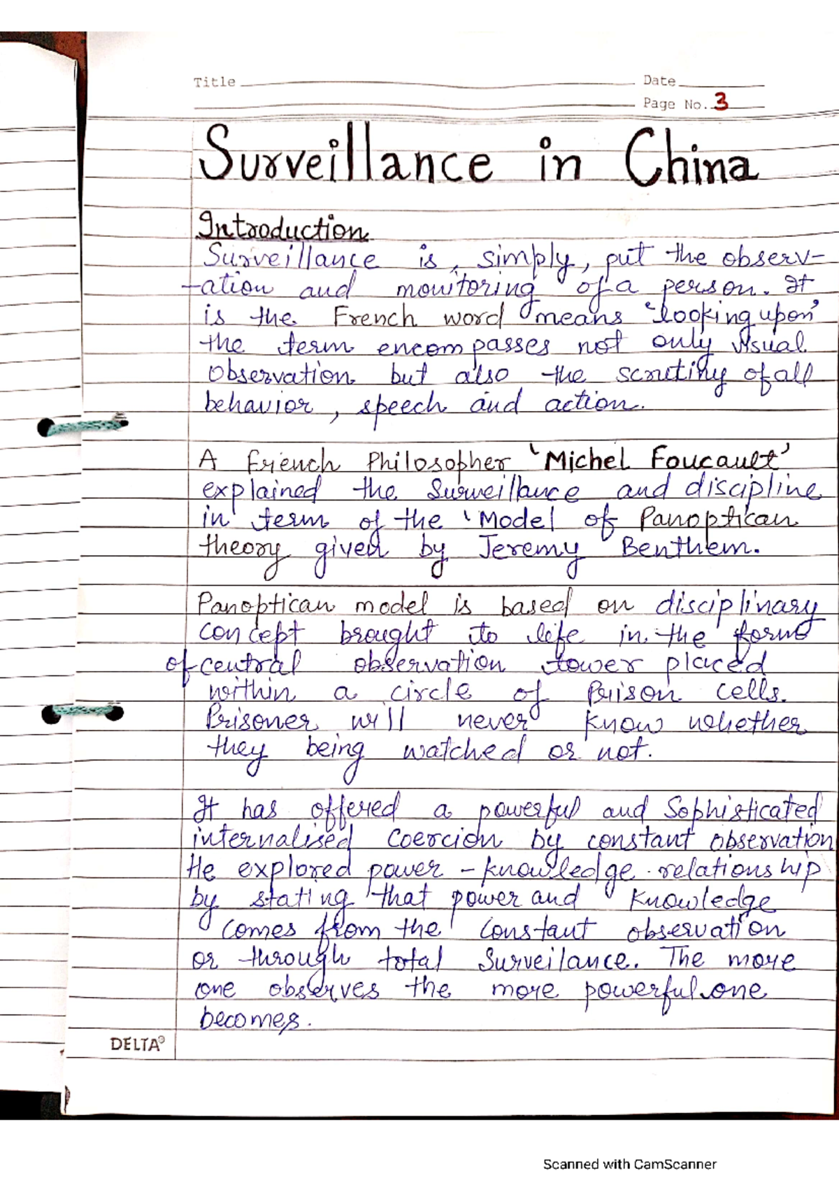 Surveillance in China BA Honours Political Science Studocu