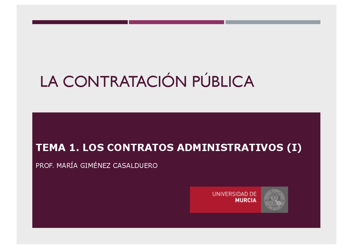 Instrumentos Pp - POWER POINTS - LA CONTRATACIÓN PÚBLICA TEMA 1. LOS ...