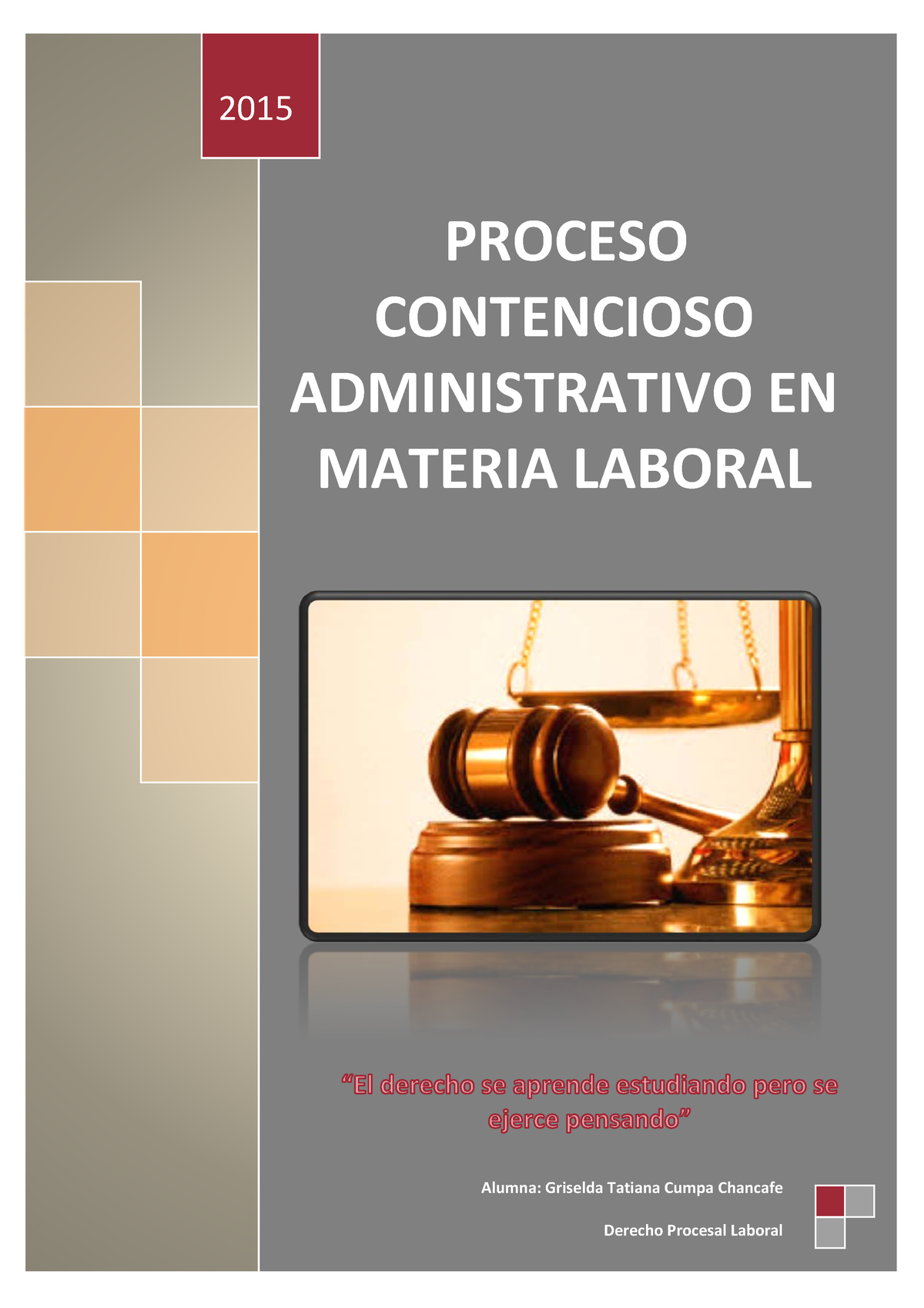 Copia De Copia De Derecho Procesal Administrativo - PROCESO CONTENCIOSO ...