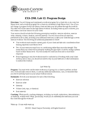 LAB 2- SELF- Myofascial Release - EXS-250L Lab 2: Self-Myofascial ...