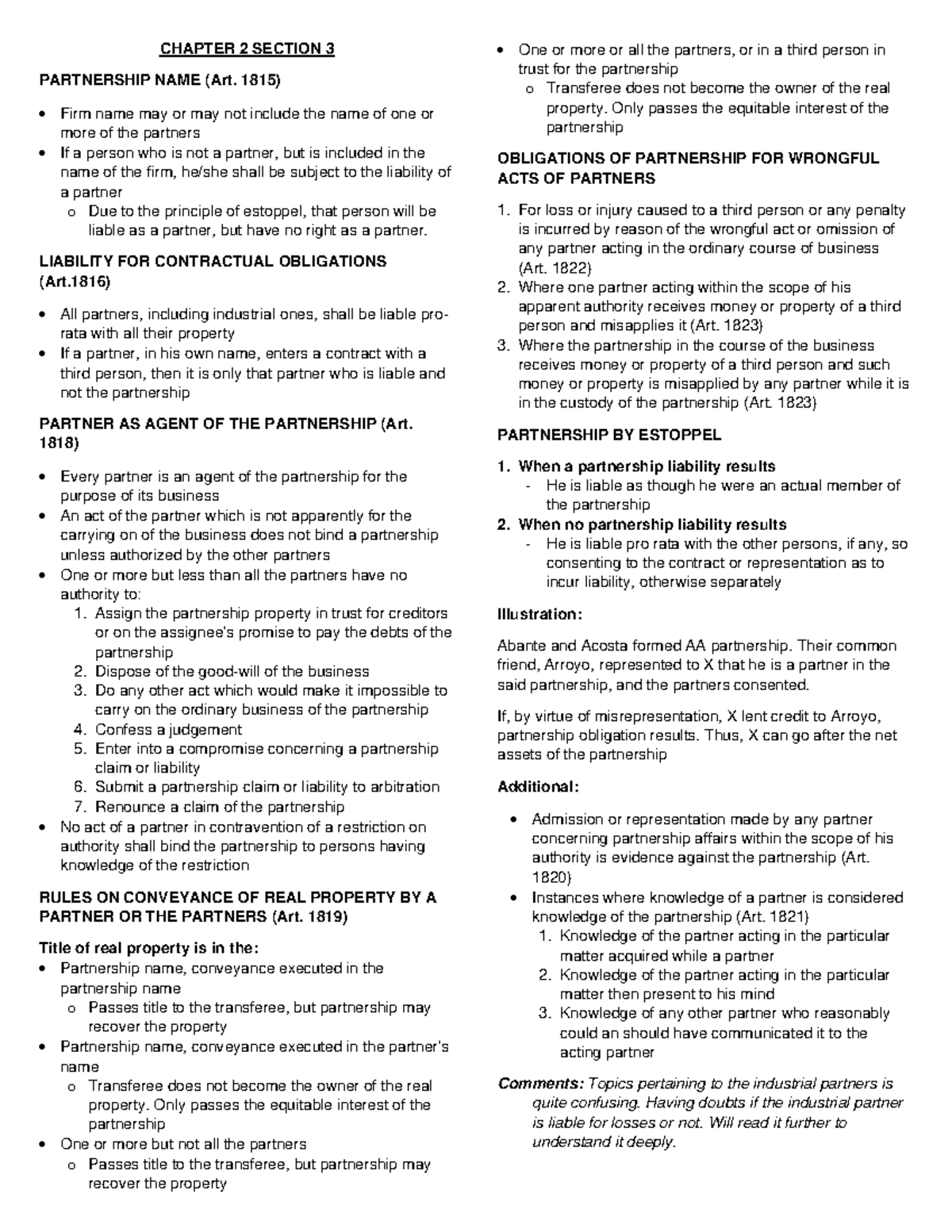 Holgado Chapter 2sec3 - Lecture notes 2S3 - CHAPTER 2 SECTION 3 ...