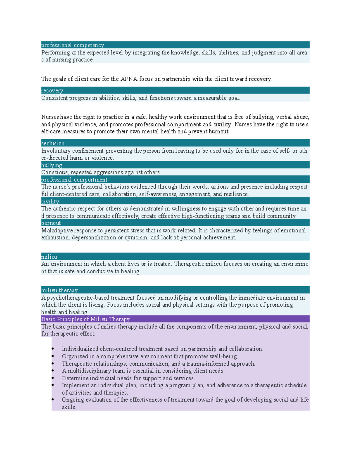 Rn Client And Mental Health Team Member Safety Assessment - 6acvrle