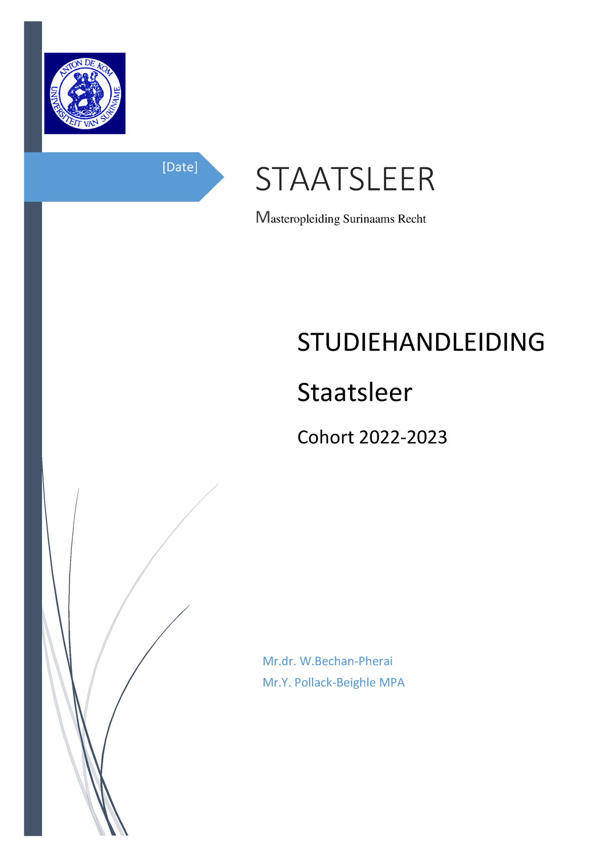 Staatsleer Studie Handleiding - [Date] STAATSLEER Masteropleiding ...