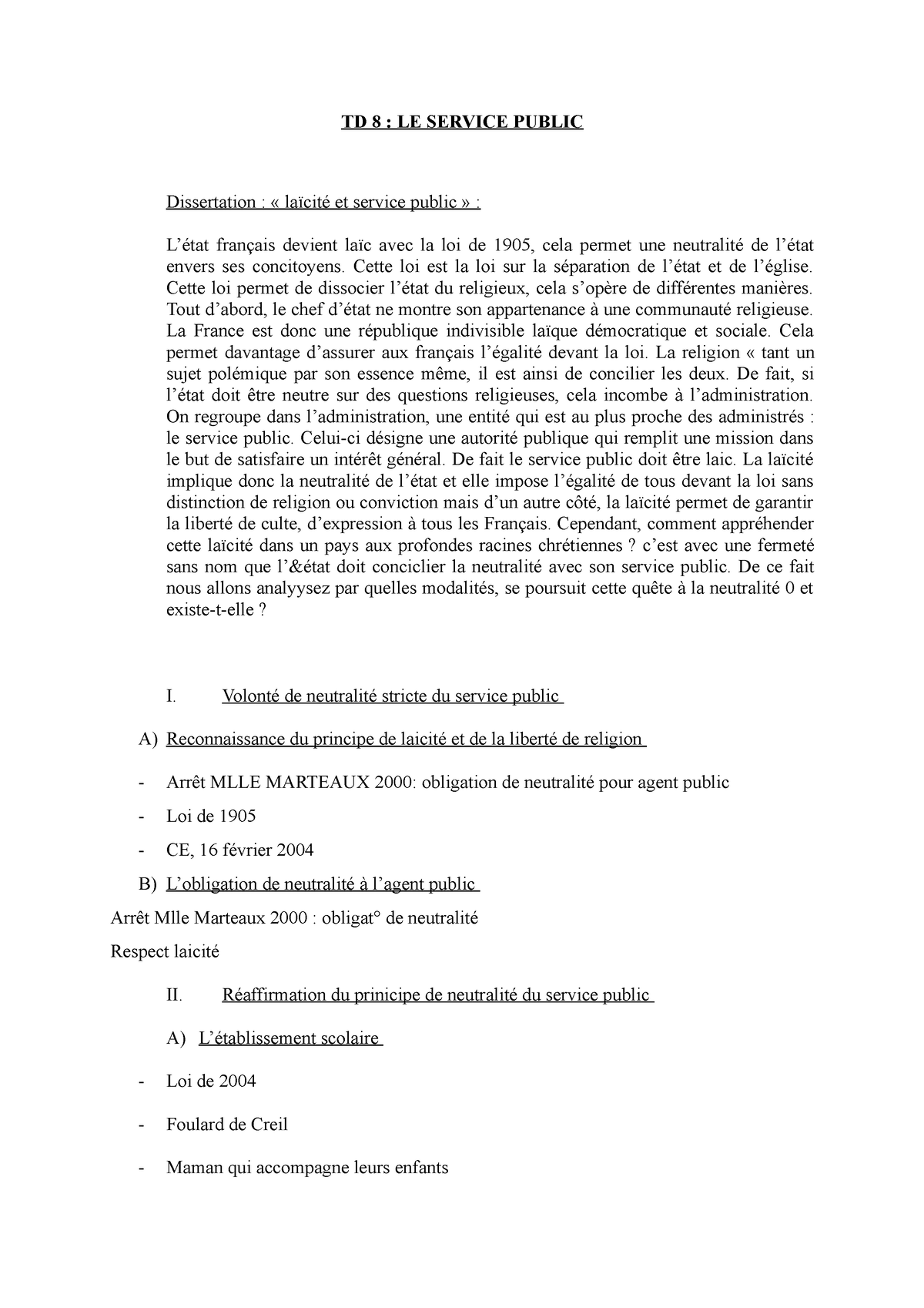 dissertation juridique sur la police administrative