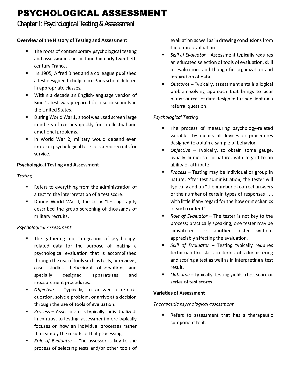 psychological-assessment-chapter-1-chapter-1-psychological-testing