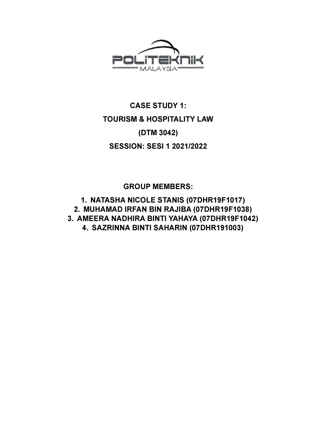 tourism law case study