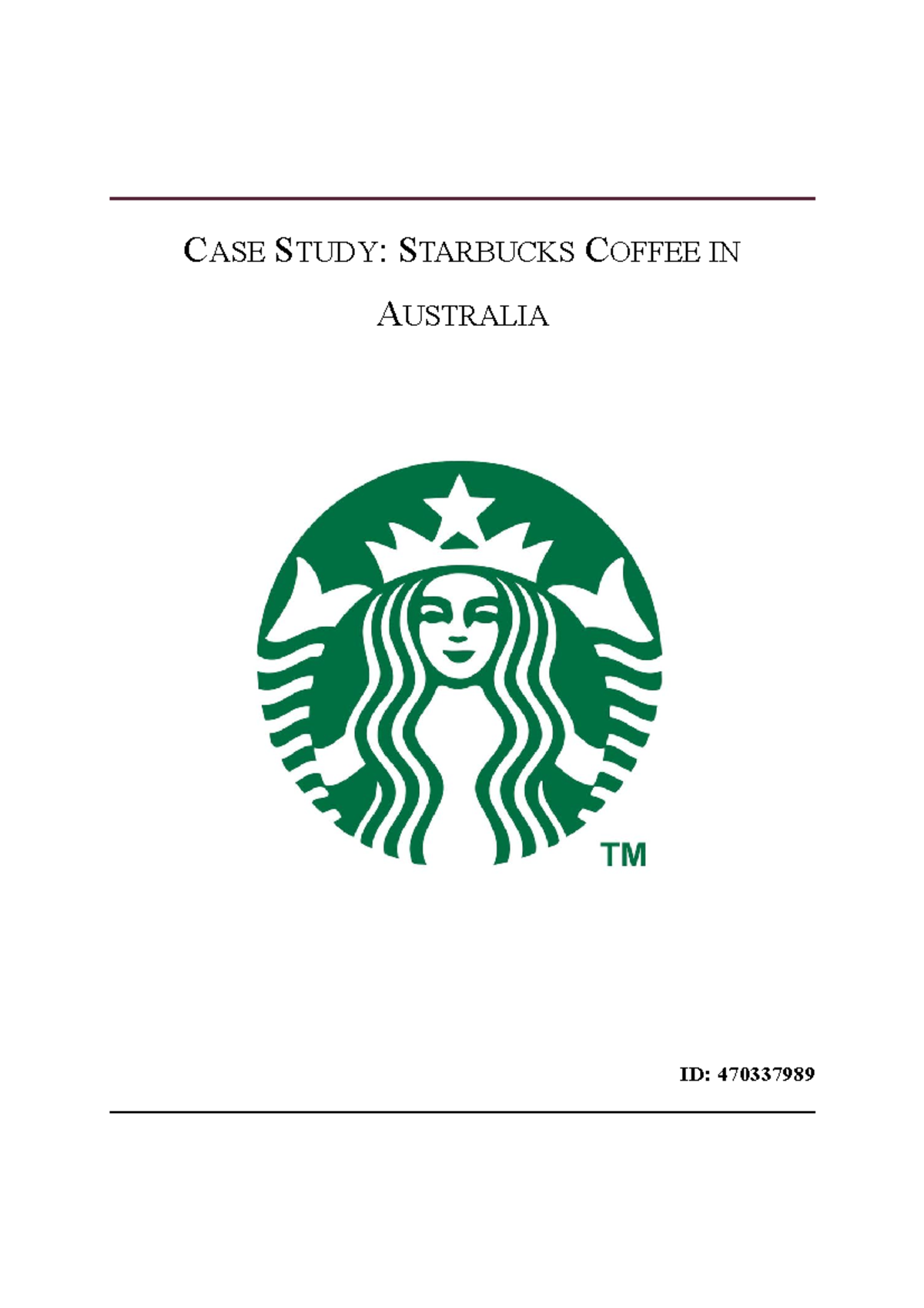 case study starbucks in australia