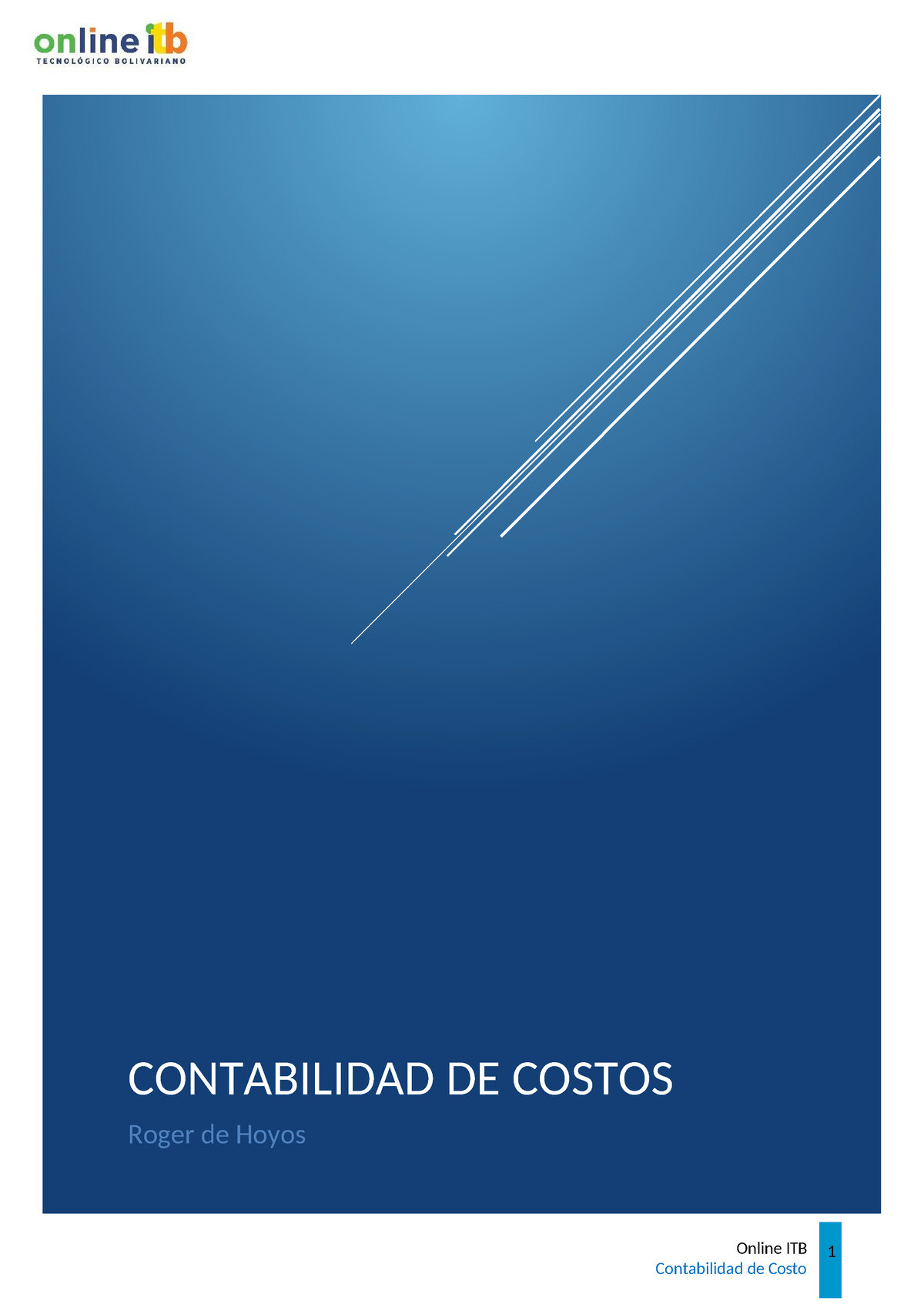 Tarea Virtual 3 Contabilidad De Costos Contabilidad De Costos Roger De Hoyos Online Itb 1 5970
