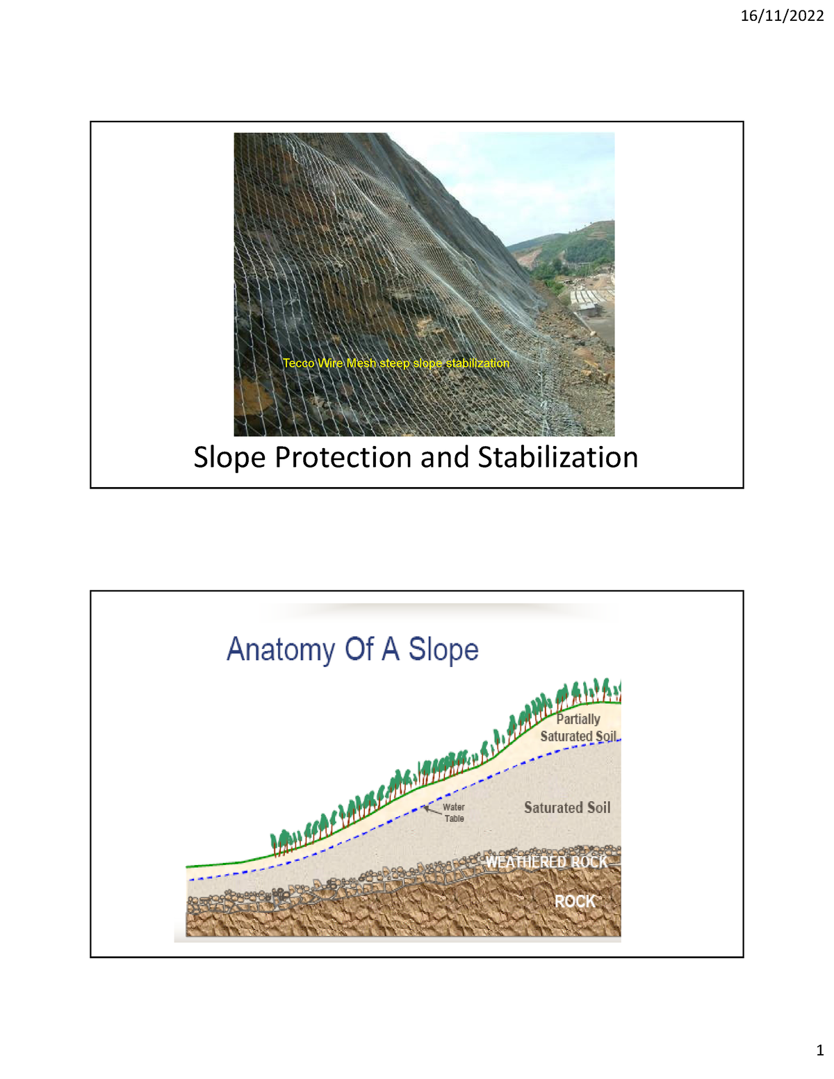 LECT 5 -SLOP Protection & Stabilization - Slope Protection and ...