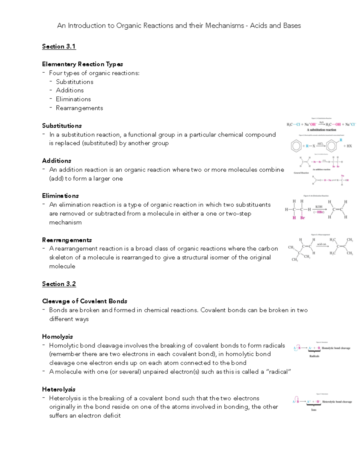 CHEM Module 3 - lecrture notes - Section 3. Elementary Reaction Types ...