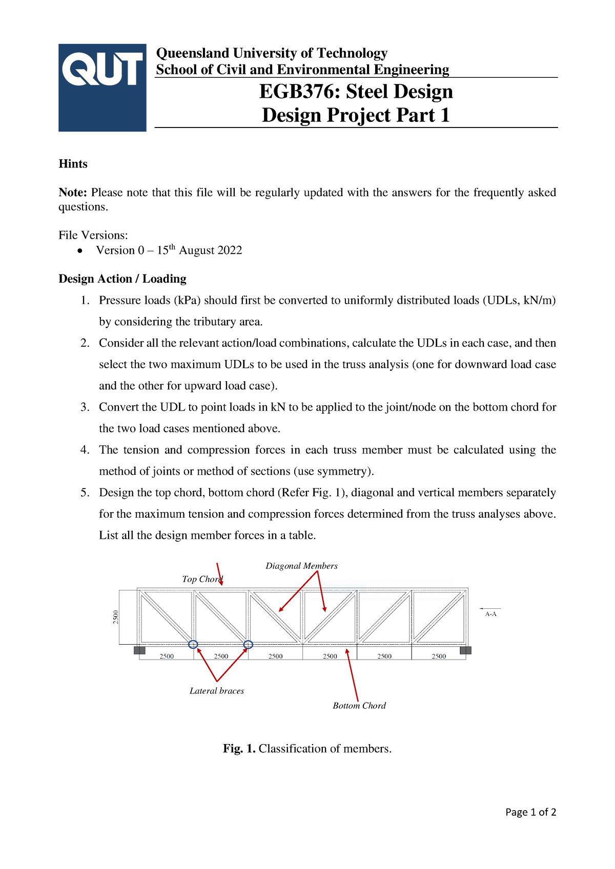 Design Project 1 2022 Hints V1 Page 1 Of 2 Queensland University Of   Thumb 1200 1697 