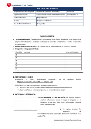 INV Proyedc - Modelo - PRACTICA - Proyecto De Emprendimiento De ...