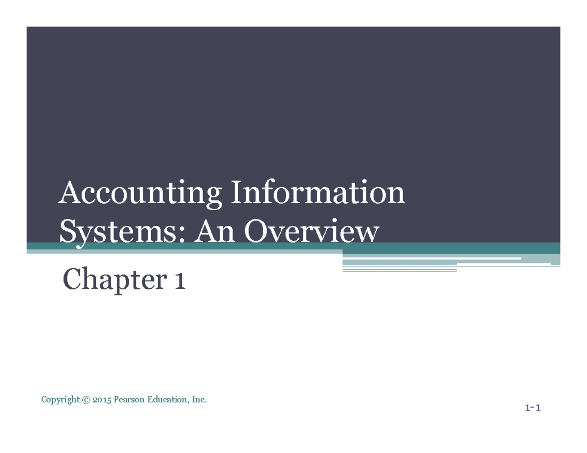 Romney ais13 ppt 01 - Accounting Information Systems: An Overview ...