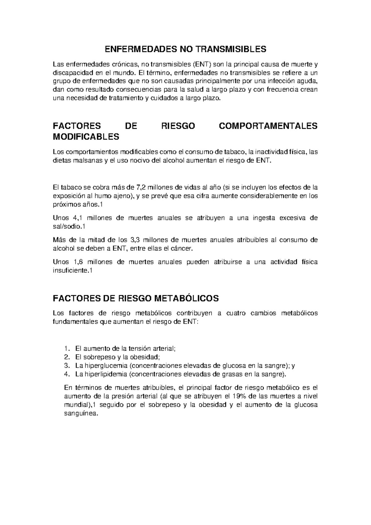 ECNT-1646404099448 - APUNYWSS - ENFERMEDADES NO TRANSMISIBLES Las ...
