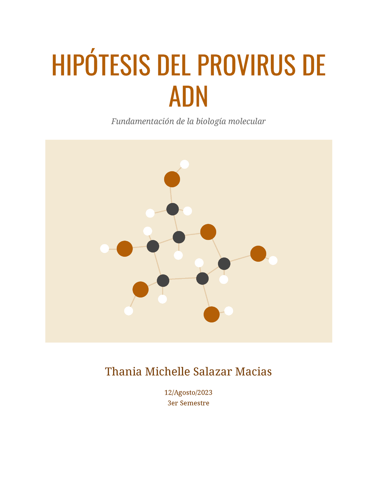 Actividad Act Hip Tesis Del Provirus De Adn Fundamentaci N De La Biolog A Molecular