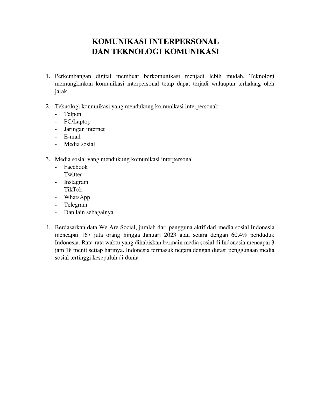 05 Komunikasi Interpersonal Dan Teknologi Komunikasi - KOMUNIKASI ...