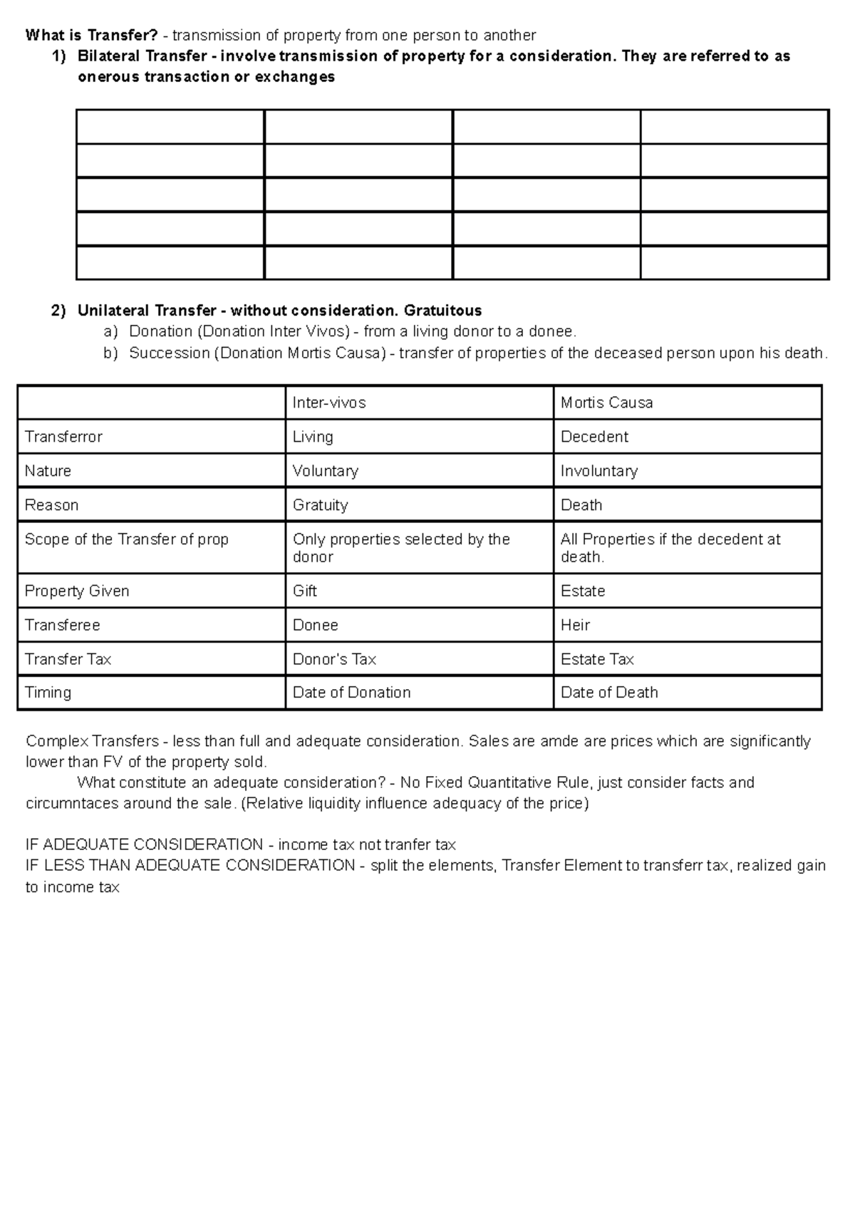 TAXN 2 Chap 12 - Intro to Tranfer Tax - What is Transfer ...