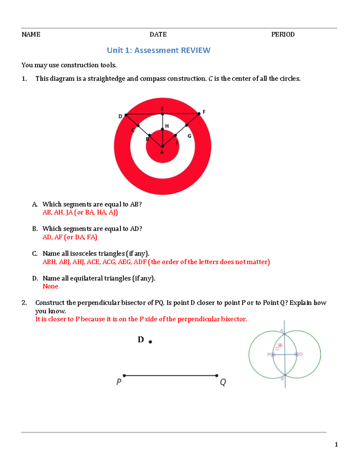 Unit+1+ Review+KEY+2022 - NAME DATE PERIOD Unit 1: Assessment REVIEW ...