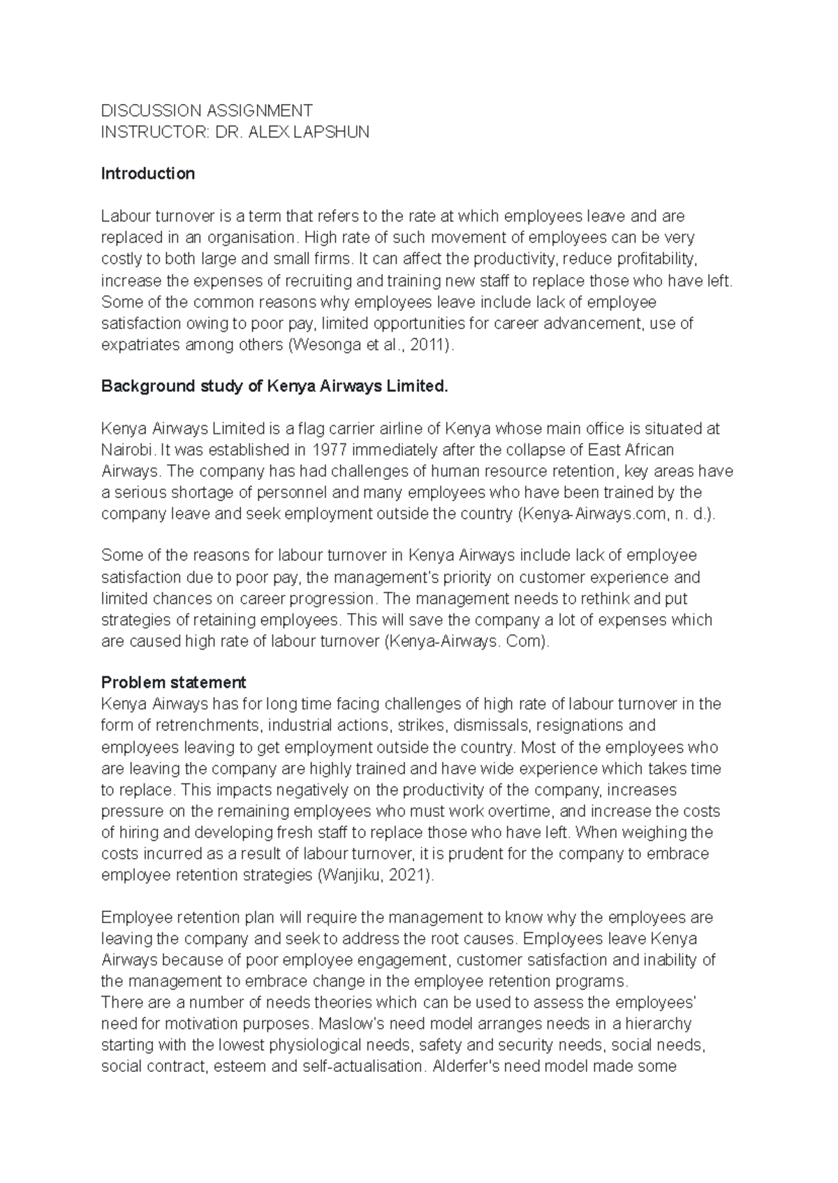 Discussion Assignment answer for Unit 1 for the Capstone module ...