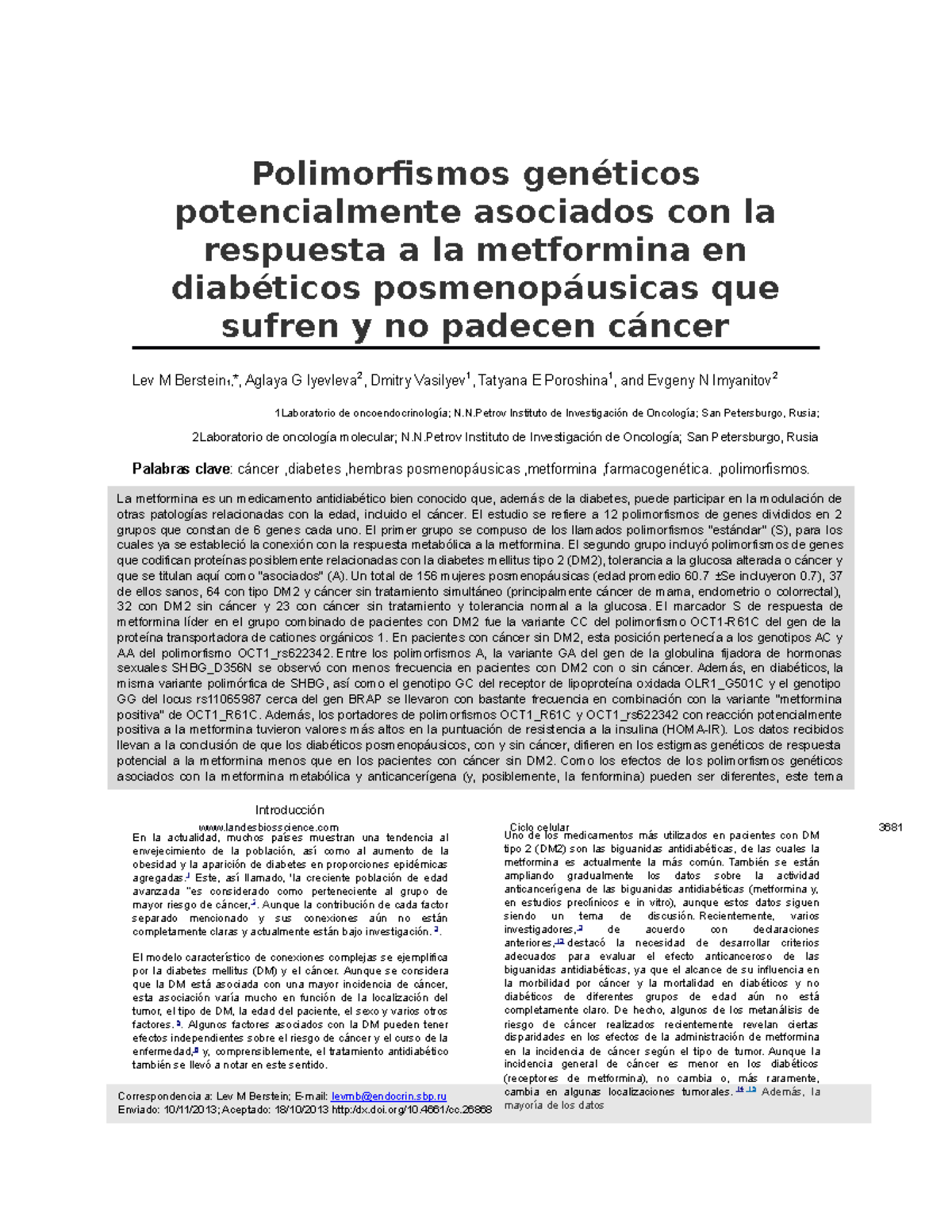 polimorfismo del gen leptina en diabetes polimorfismo del gen leptina en diabetes