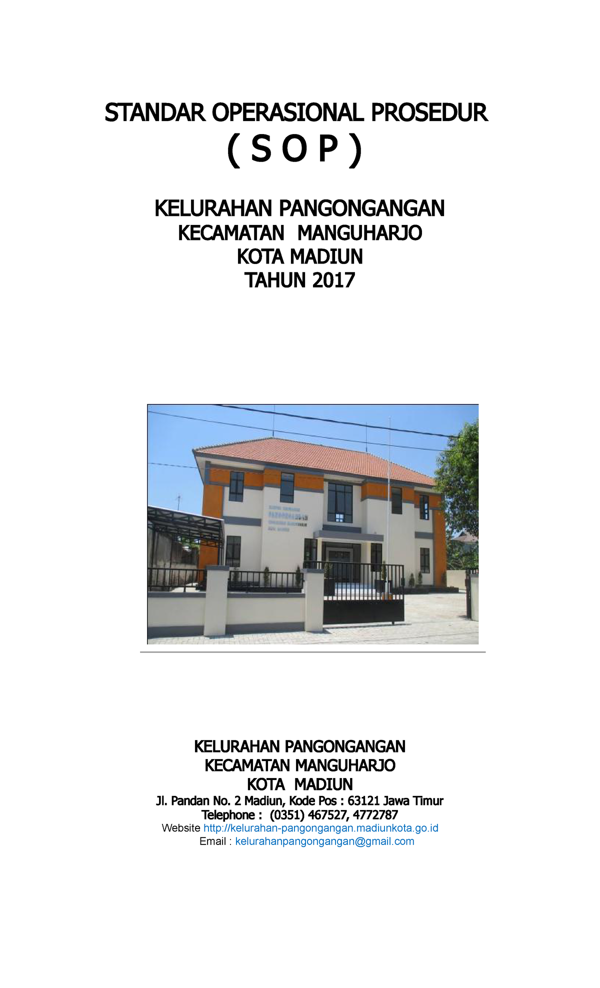 SOP-2017 - Education - STANDAR OPERASIONAL PROSEDUR ( S O P ) KELURAHAN ...