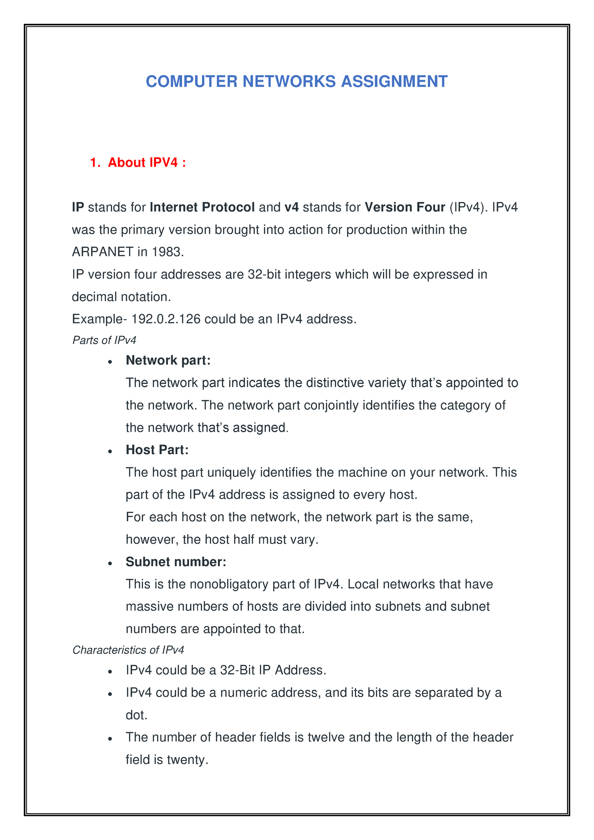 computer networking programming assignment