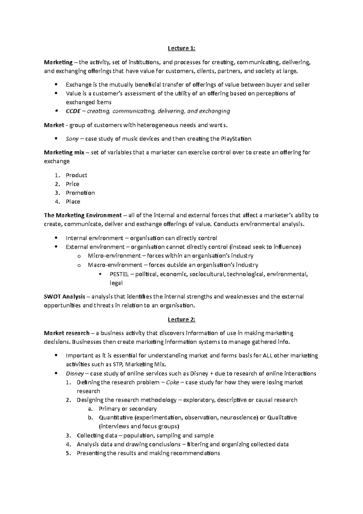 MF Final Exam Notes - Summarised Set - 024108 - Studocu