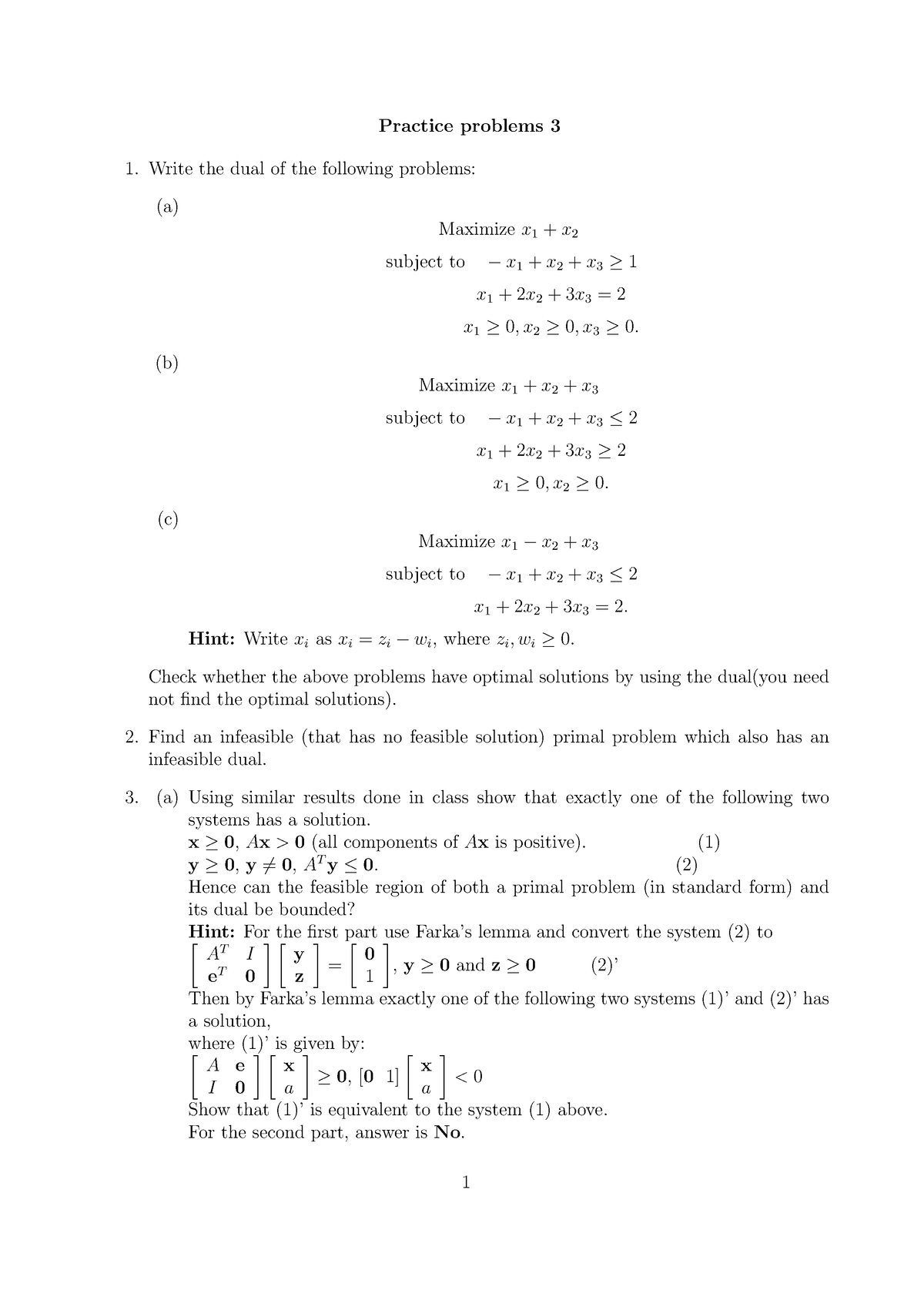 Ma321 22 Pract 3 Practice Problems 3 Write The Dual Of The Following   Thumb 1200 1697 