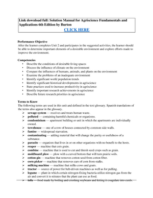 Download Solution Manual For Agriscience Fundamentals And Applications 6th Edition Burton Studocu