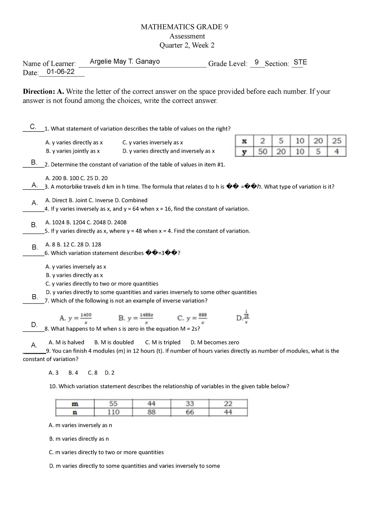 assessment-1-ganayo-inverse-and-direct-math-mathematics-grade-9