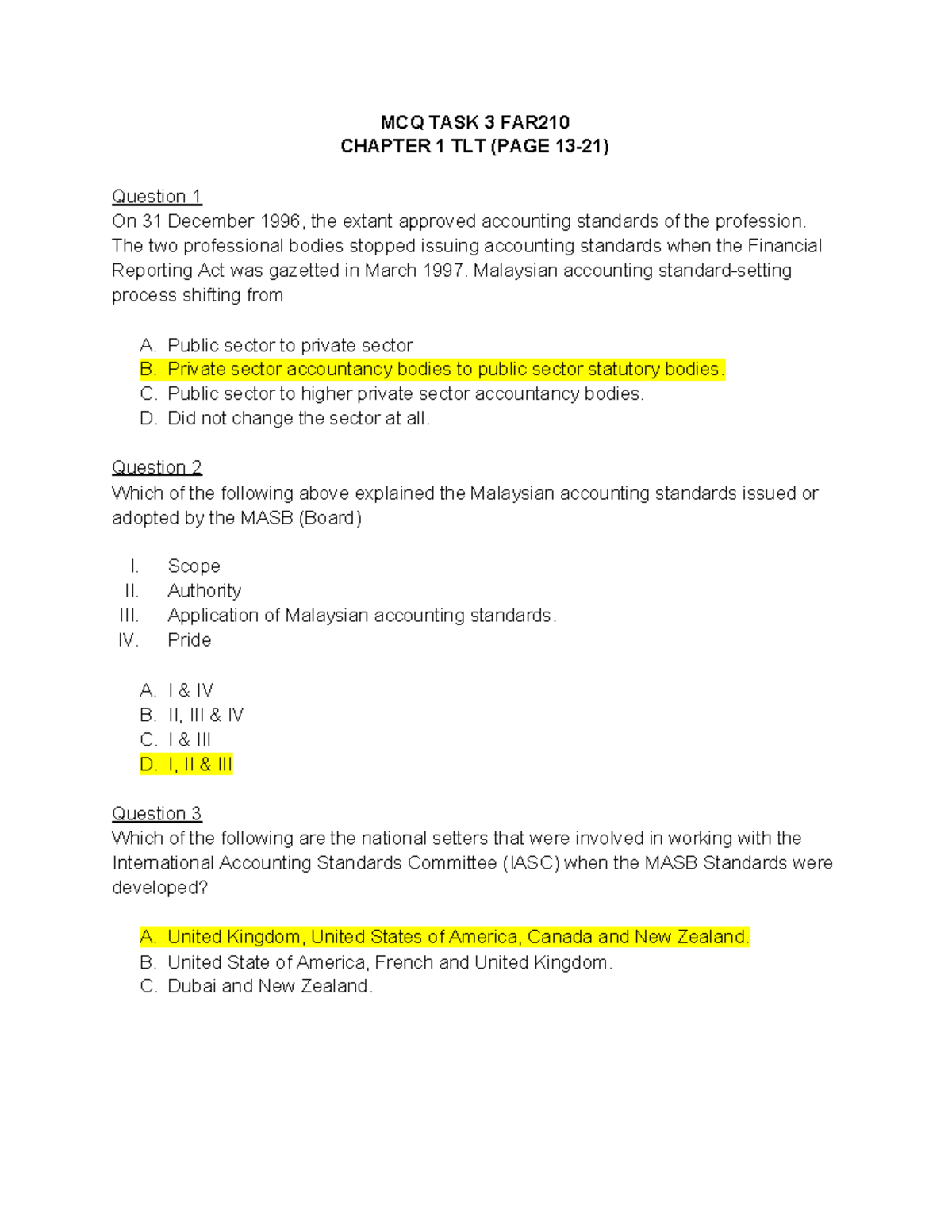 Task3 Complete Mcq Task 3 Far210 Chapter 1 Tlt Page 13 21 Studocu