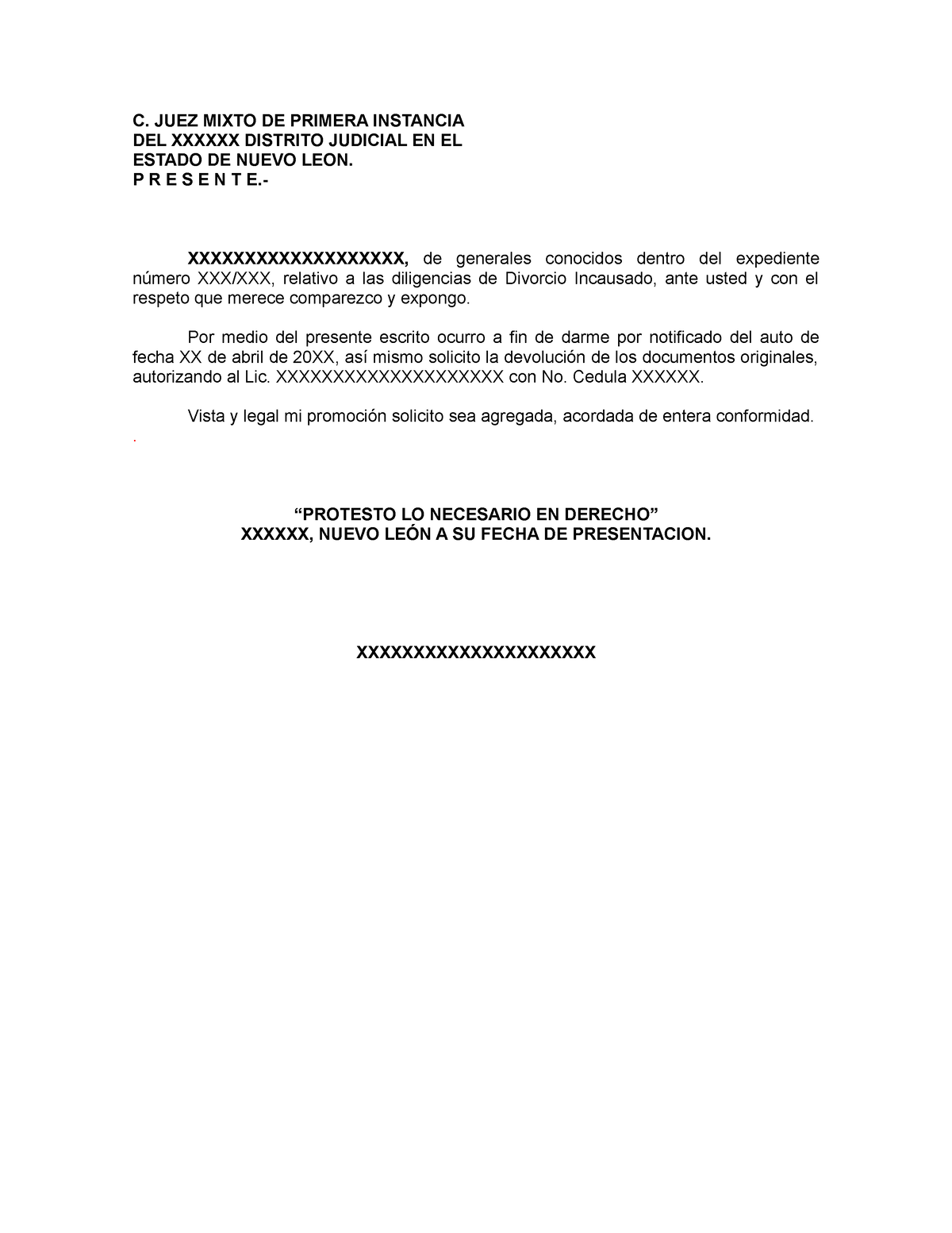 Formato Para Solicitar Devolucion De Documentos C Jue 1846