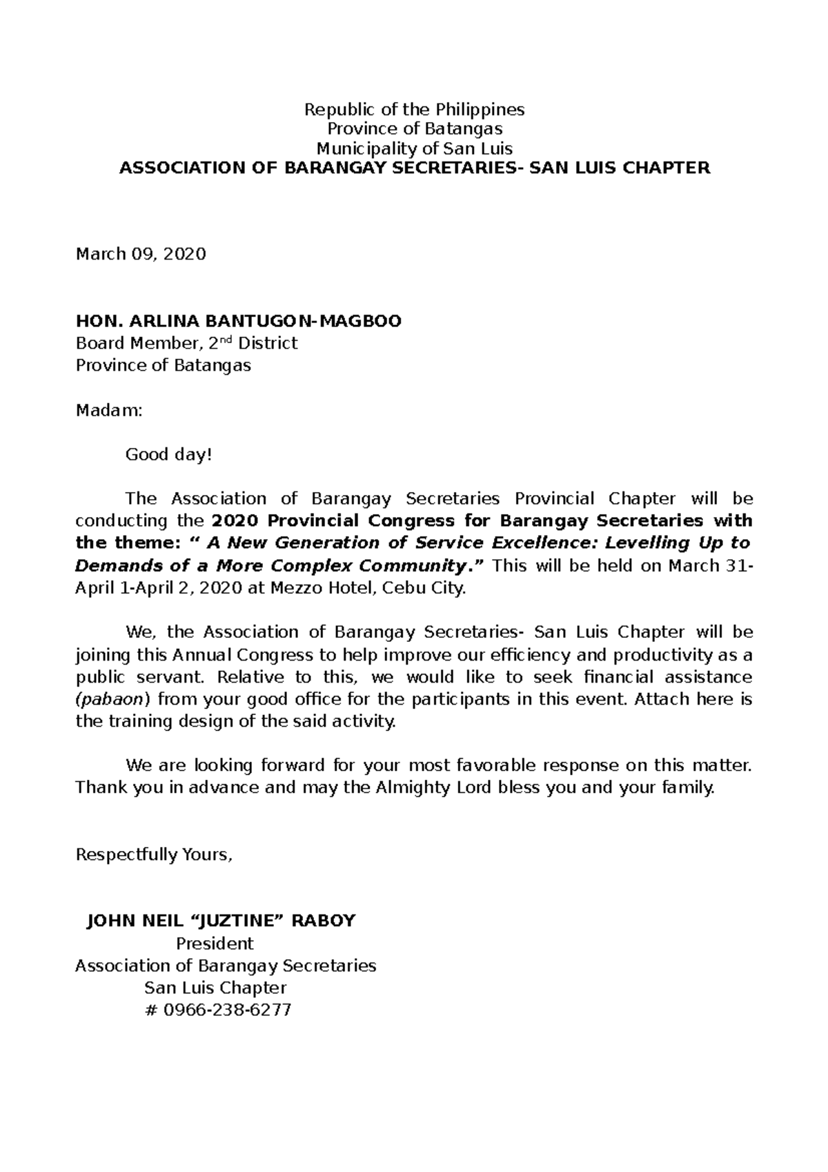 Solicit - for all - Republic of the Philippines Province of Batangas ...