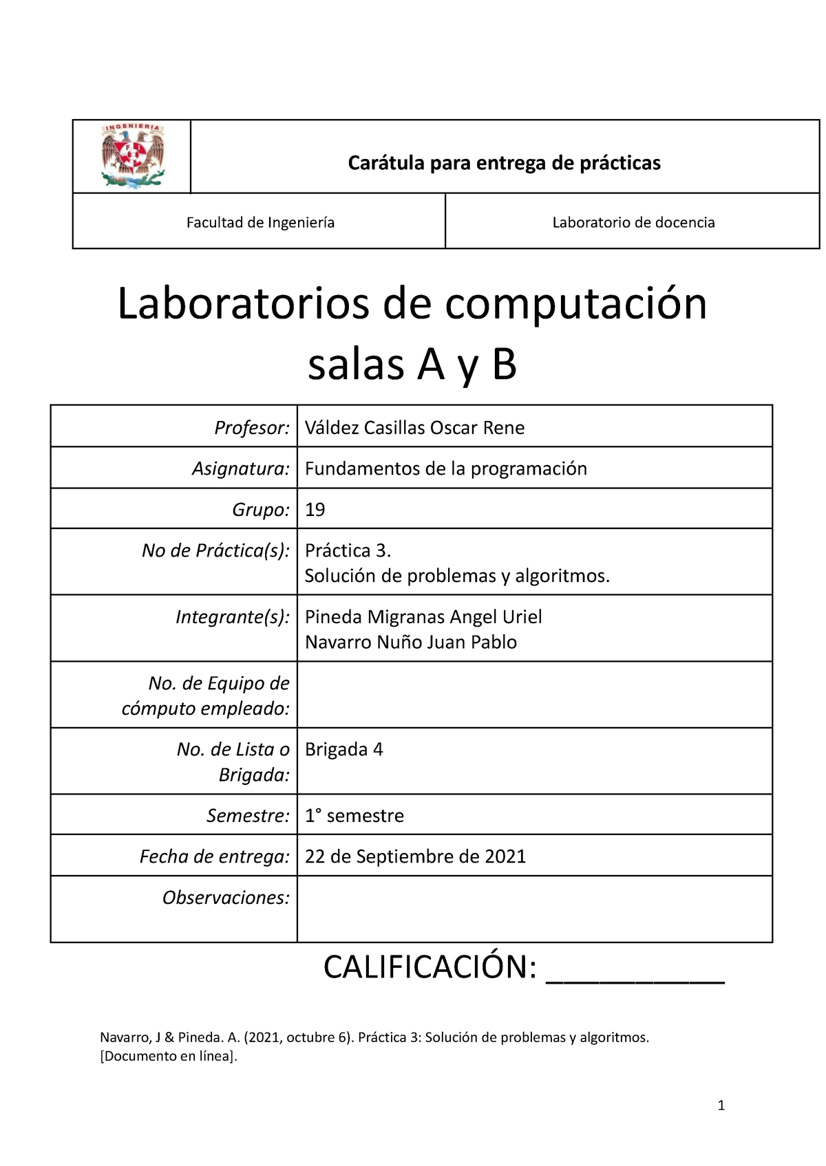 Solución De Problemas Y Algoritmos - Lenguajes De Programación - UNAM ...