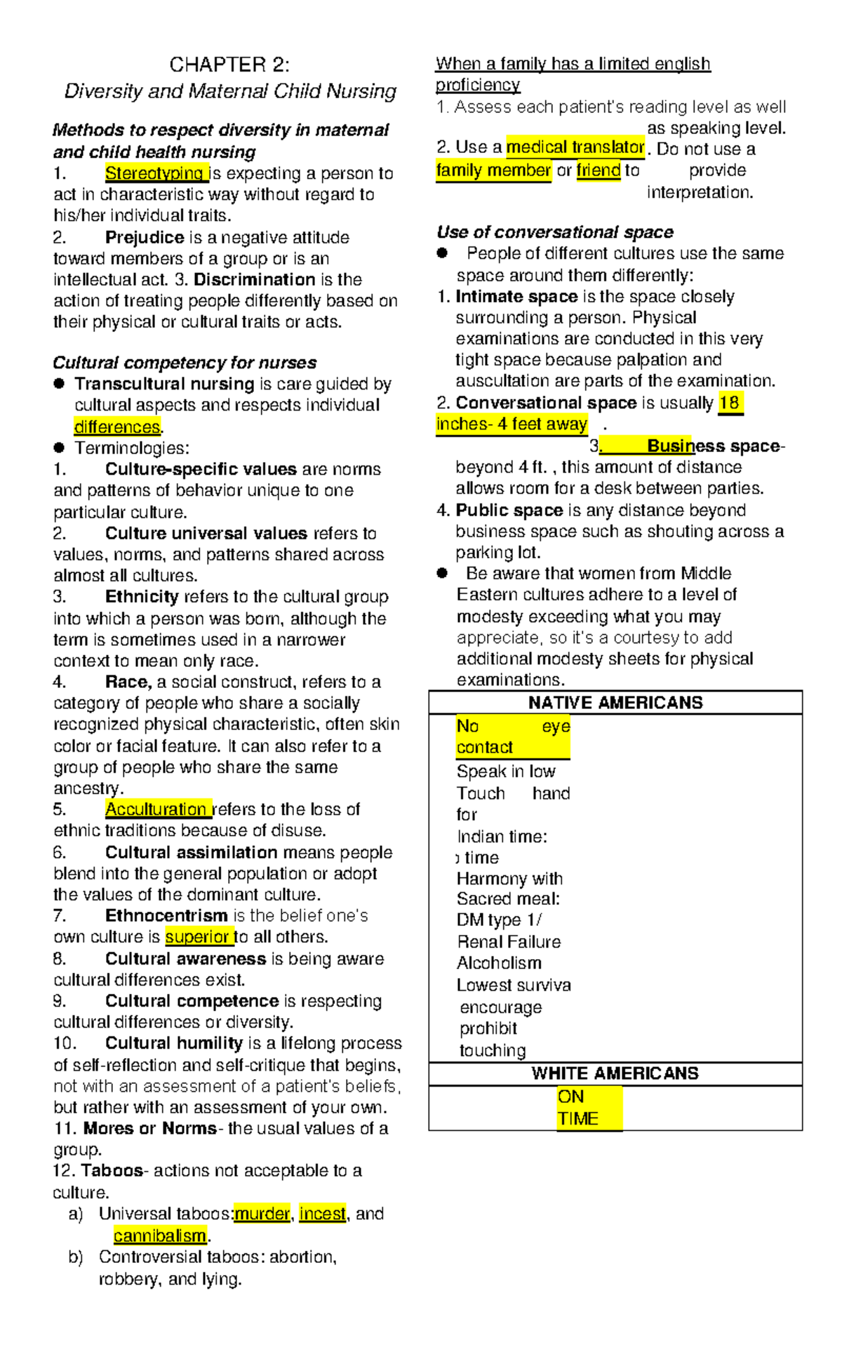 Chapter 2Diversity and Maternal Child Nursing CHAPTER 2 Diversity