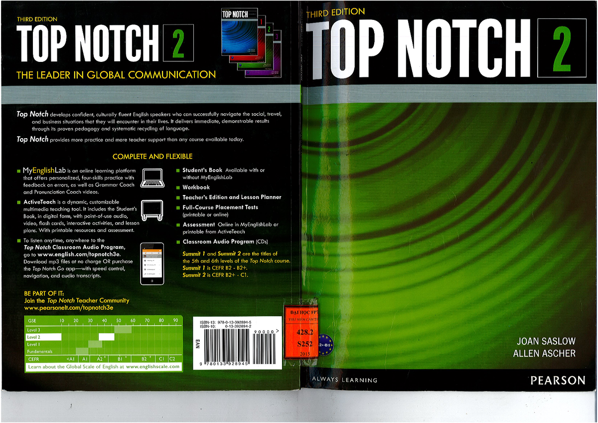 Top Notch 2 SB Unit1-8 TÃ i liá» u chá» phá»¥c vá»¥ má»¥c Ä Ã ch há» c ...