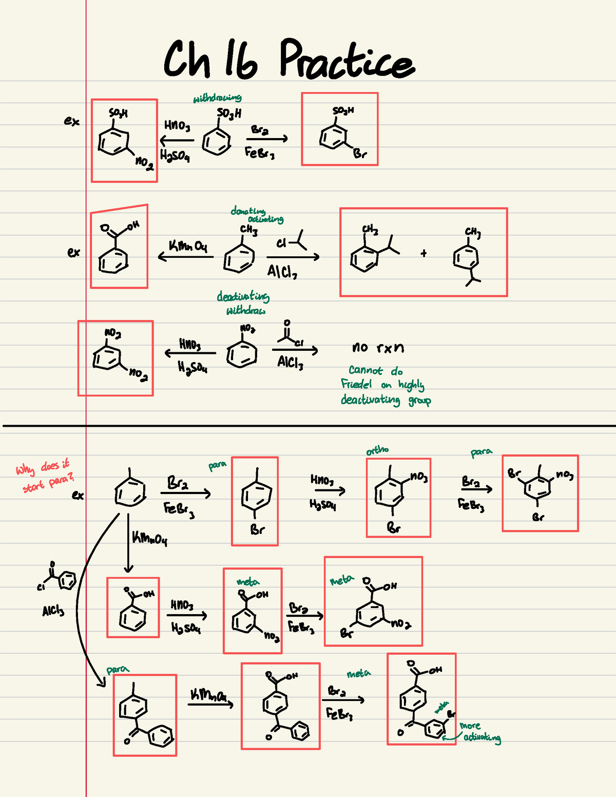 Ochem Chapter 16 Practice Problems - Ch 16 Practice Withdrawing Ex Hno ...